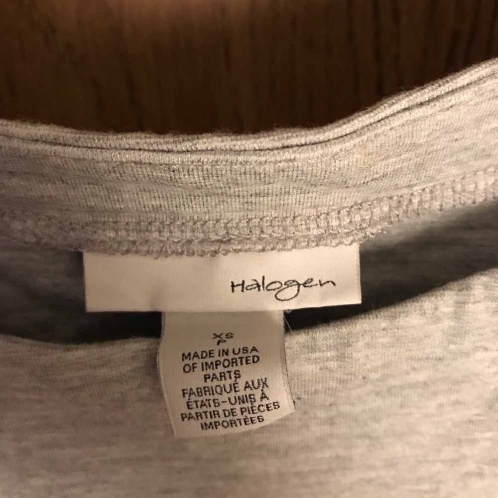 Light Gray Ruffle Sleeve top - Picture 3 of 3